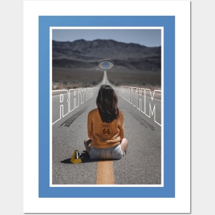 Rhythm-Logarithm Route 66 Girl Posters and Art